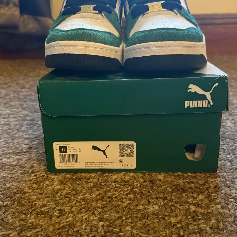 PUMA Men's Sneakers - Green and White